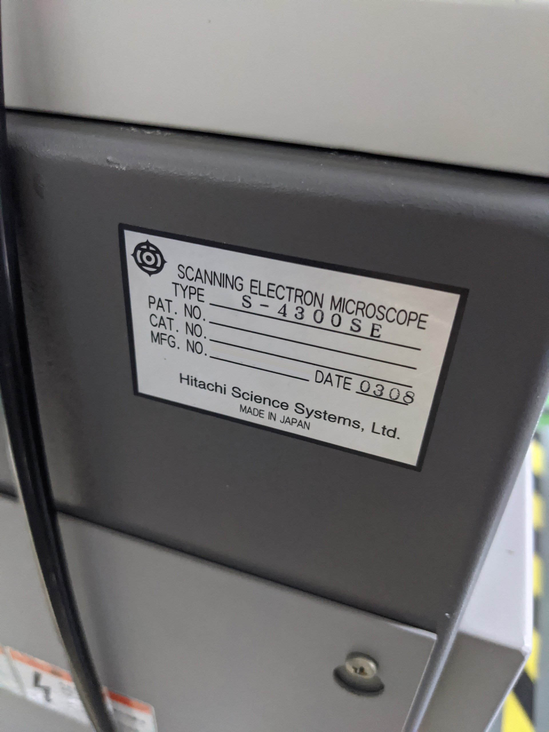 HITACHI S4300SE SEM 익숙한 판매용 가격 293636336, 2008 > 사다 from CAE