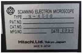 图为 已使用的 HITACHI S-4500 Type II 待售