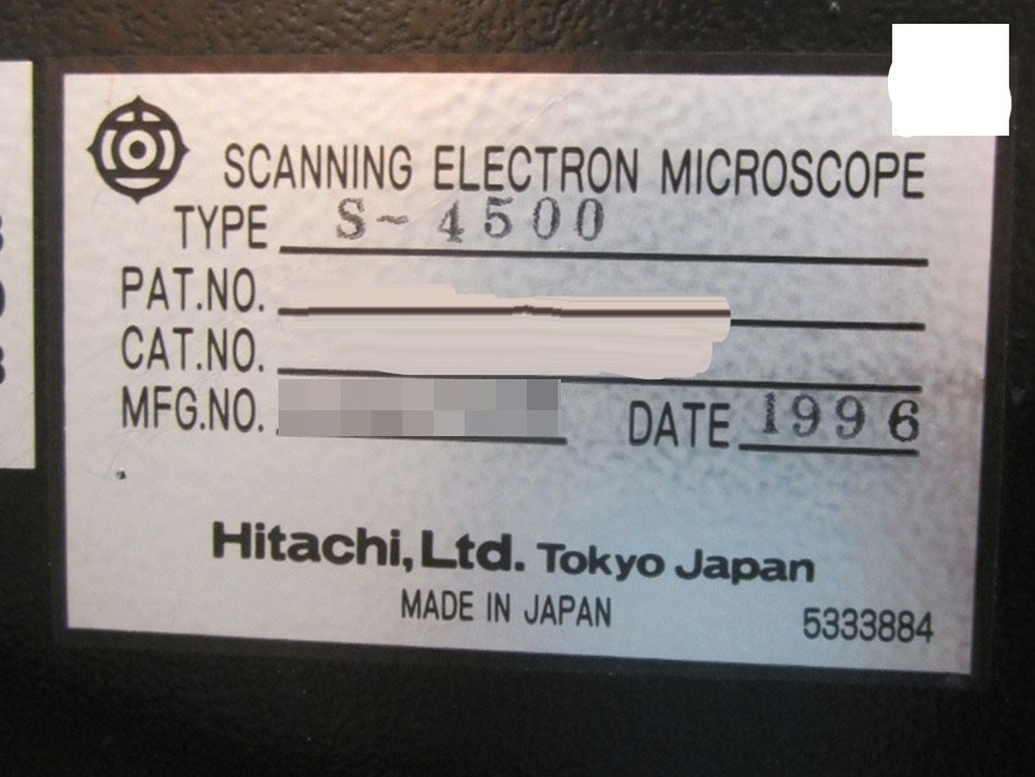 圖為 已使用的 HITACHI S-4500 待售