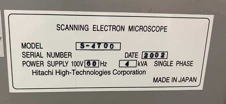 图为 已使用的 HITACHI S-4700 待售