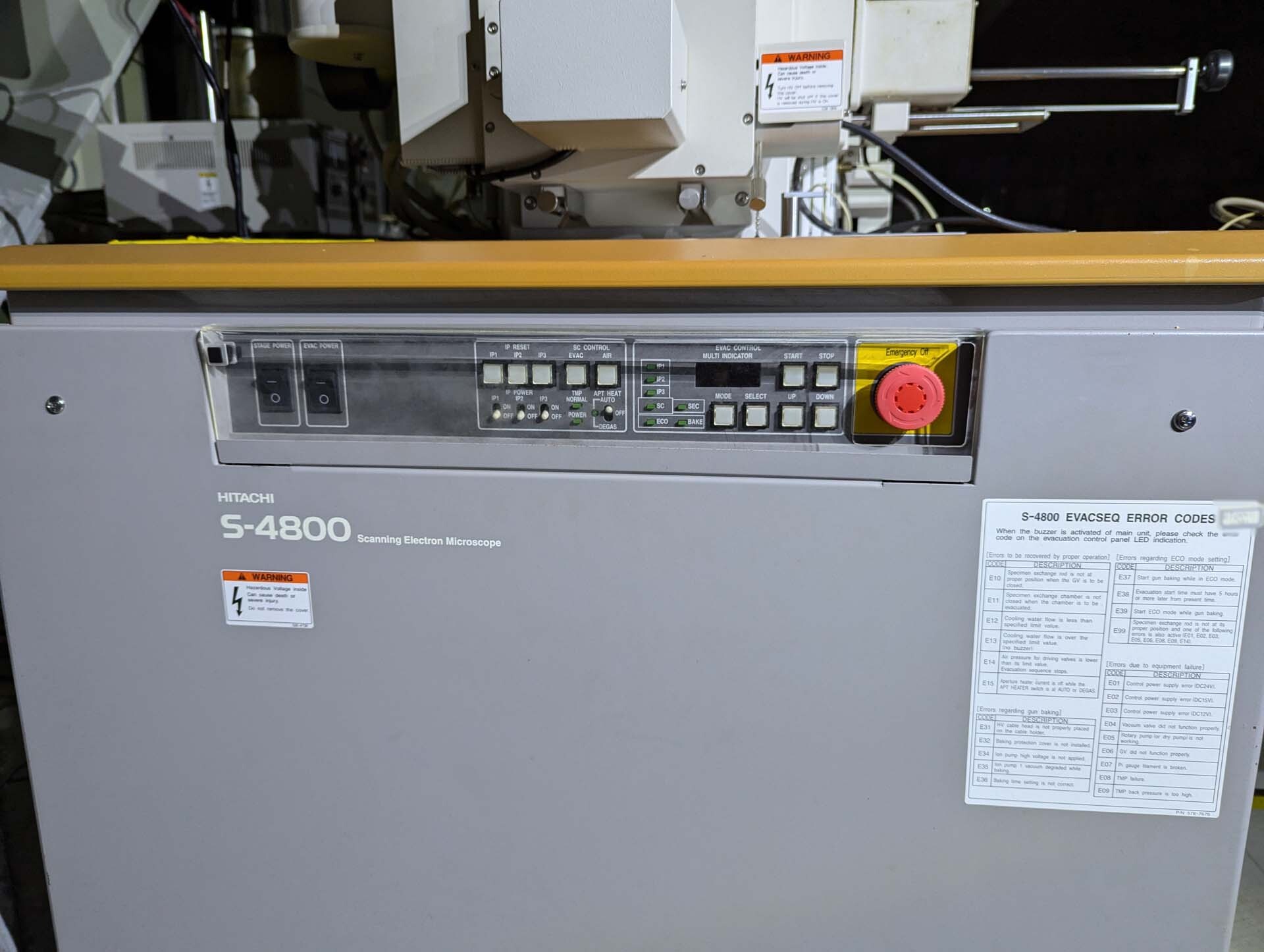 Photo Used HITACHI S-4800 For Sale