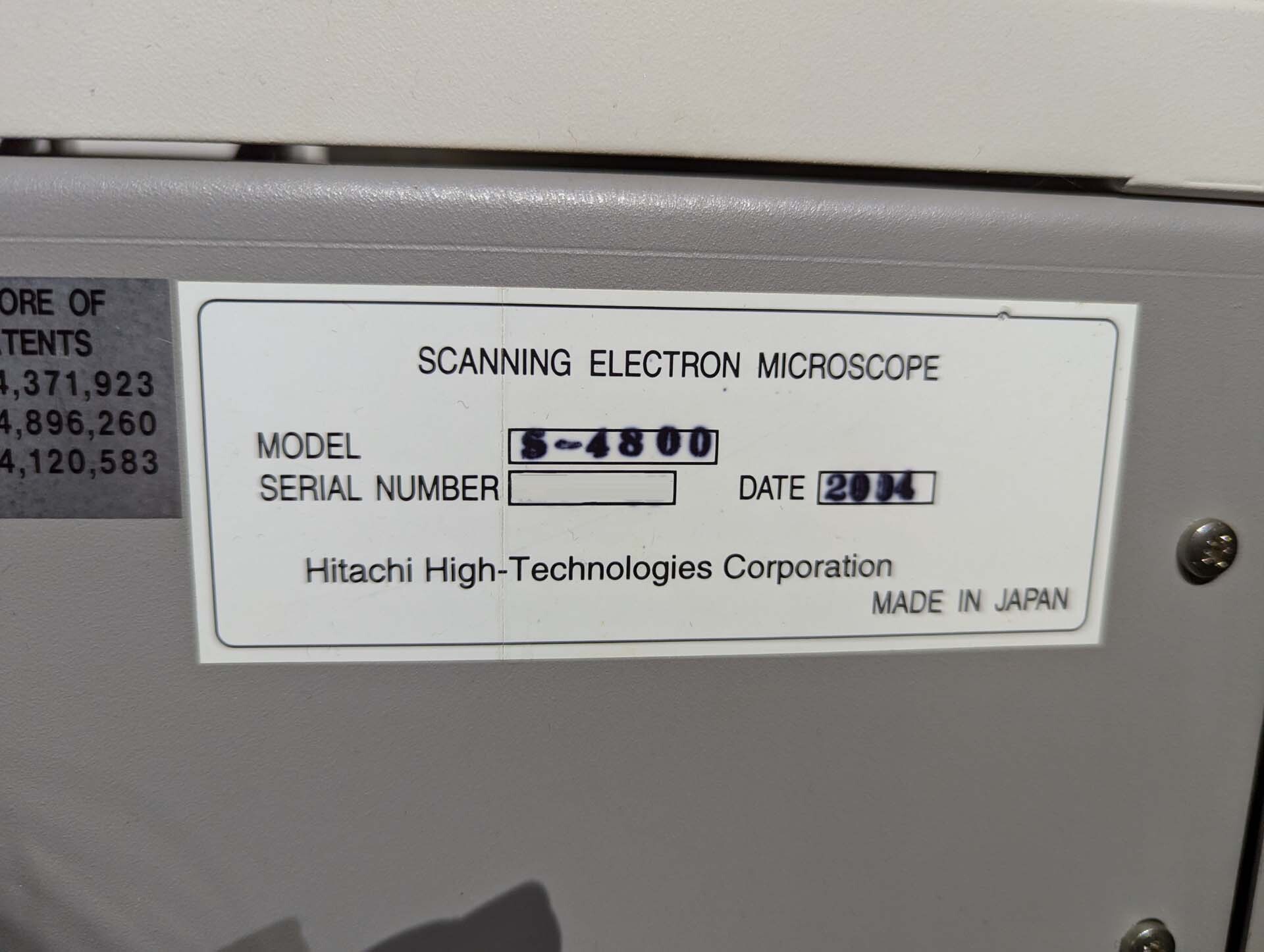 사진 사용됨 HITACHI S-4800 판매용