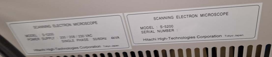 圖為 已使用的 HITACHI S-5200 待售