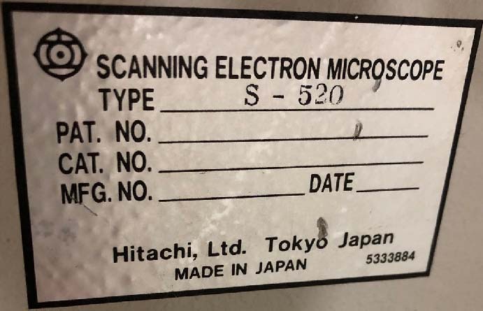 Photo Used HITACHI S-520 For Sale