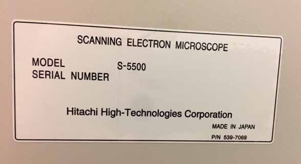 Photo Used HITACHI S-5500 For Sale