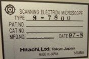 Photo Used HITACHI S-7800 For Sale