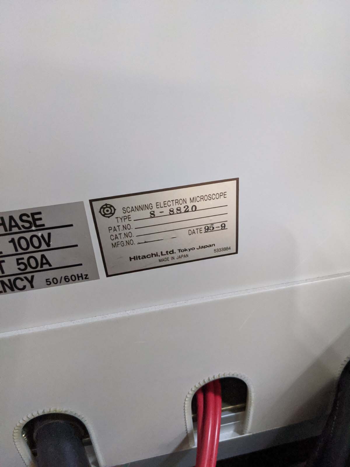 圖為 已使用的 HITACHI Controller power units for S-8820 待售