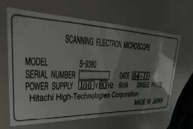 图为 已使用的 HITACHI S-9380 待售