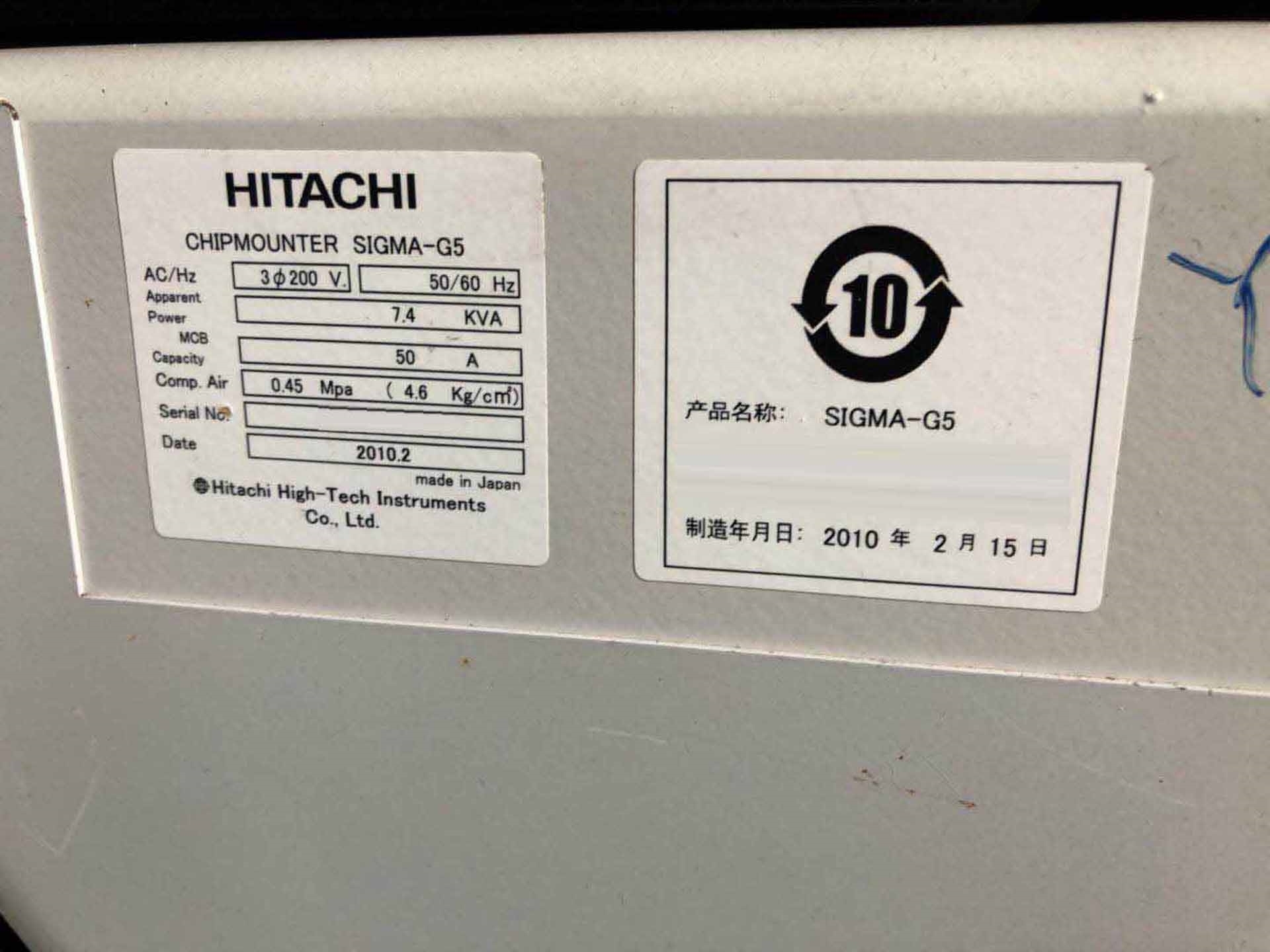 Photo Used HITACHI Sigma-G5 For Sale