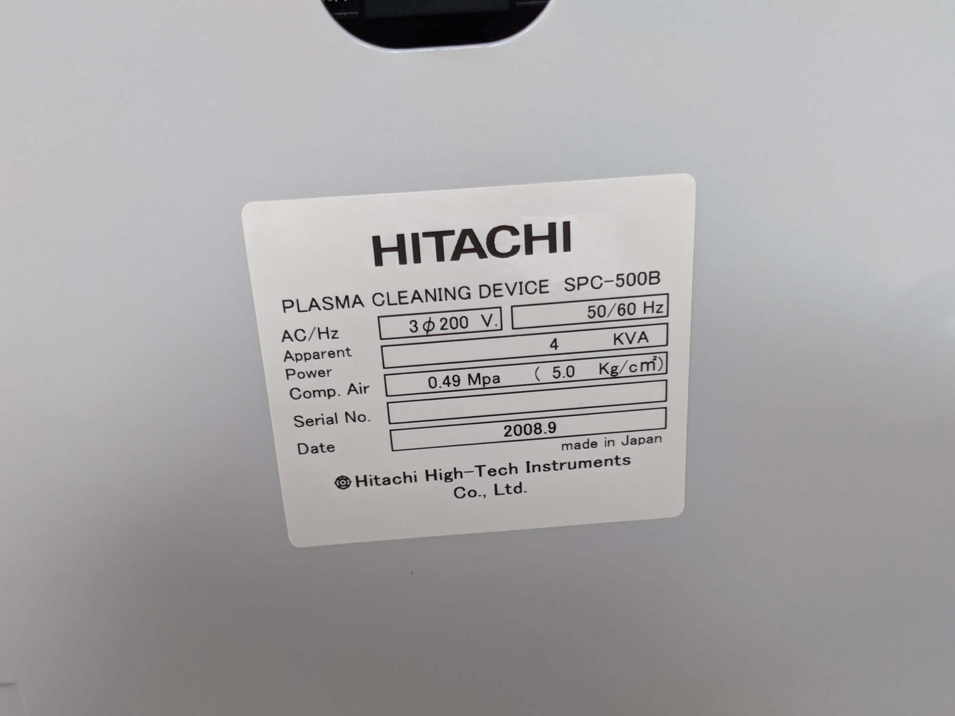 Photo Used HITACHI SPC-500B For Sale