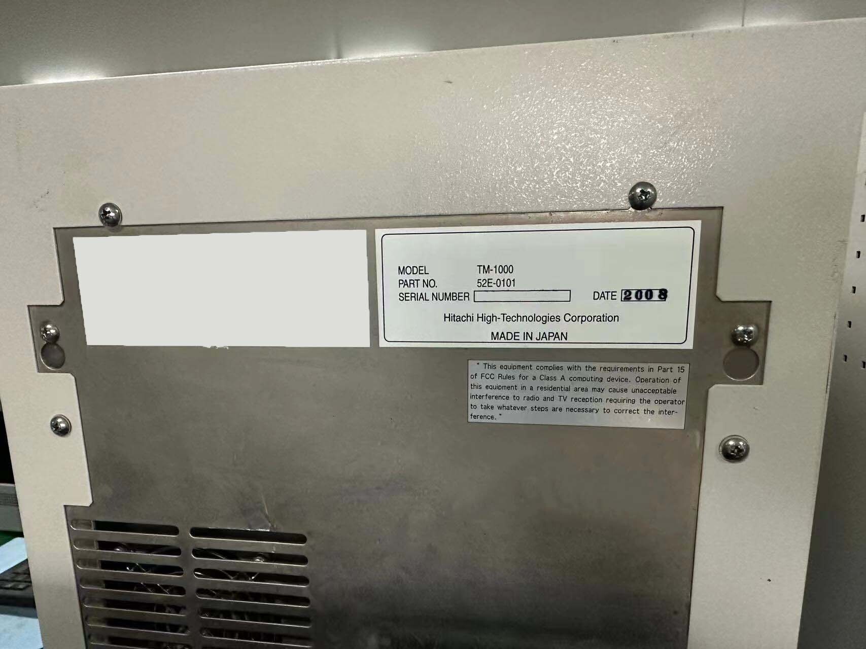 HITACHI TM-1000 SEM used for sale price #293736509, 2008 > buy from CAE