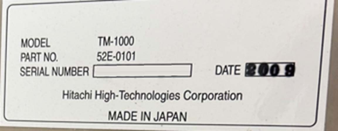 사진 사용됨 HITACHI TM-1000 판매용