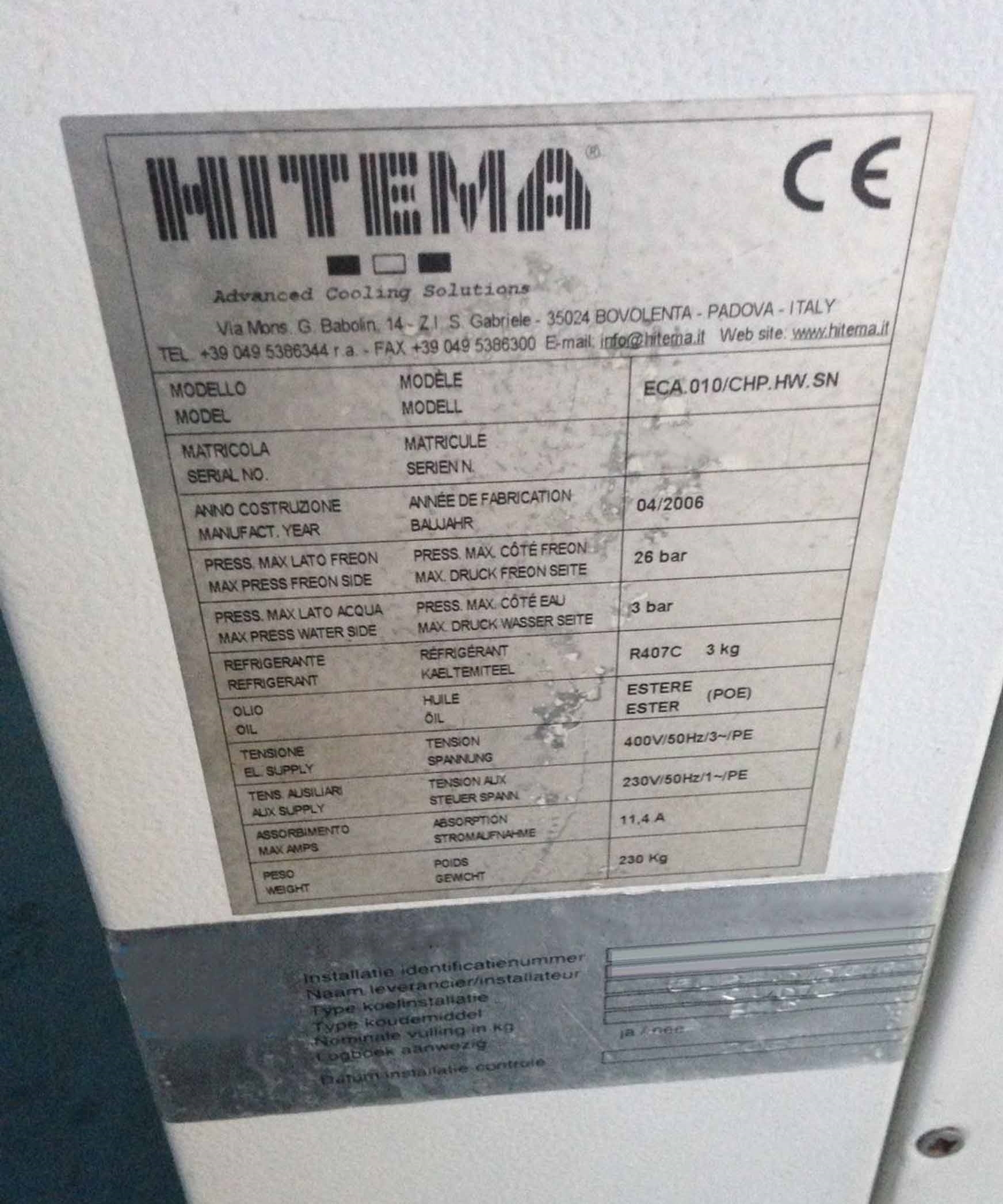 사진 사용됨 HITEMA ECA.10/CHP.HW.SN 판매용