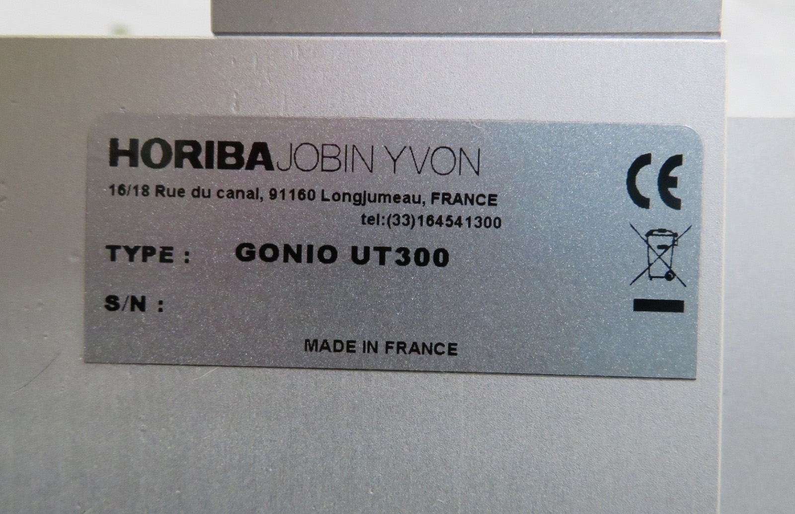 图为 已使用的 HORIBA / JOBIN YVON Gonio UT300 待售