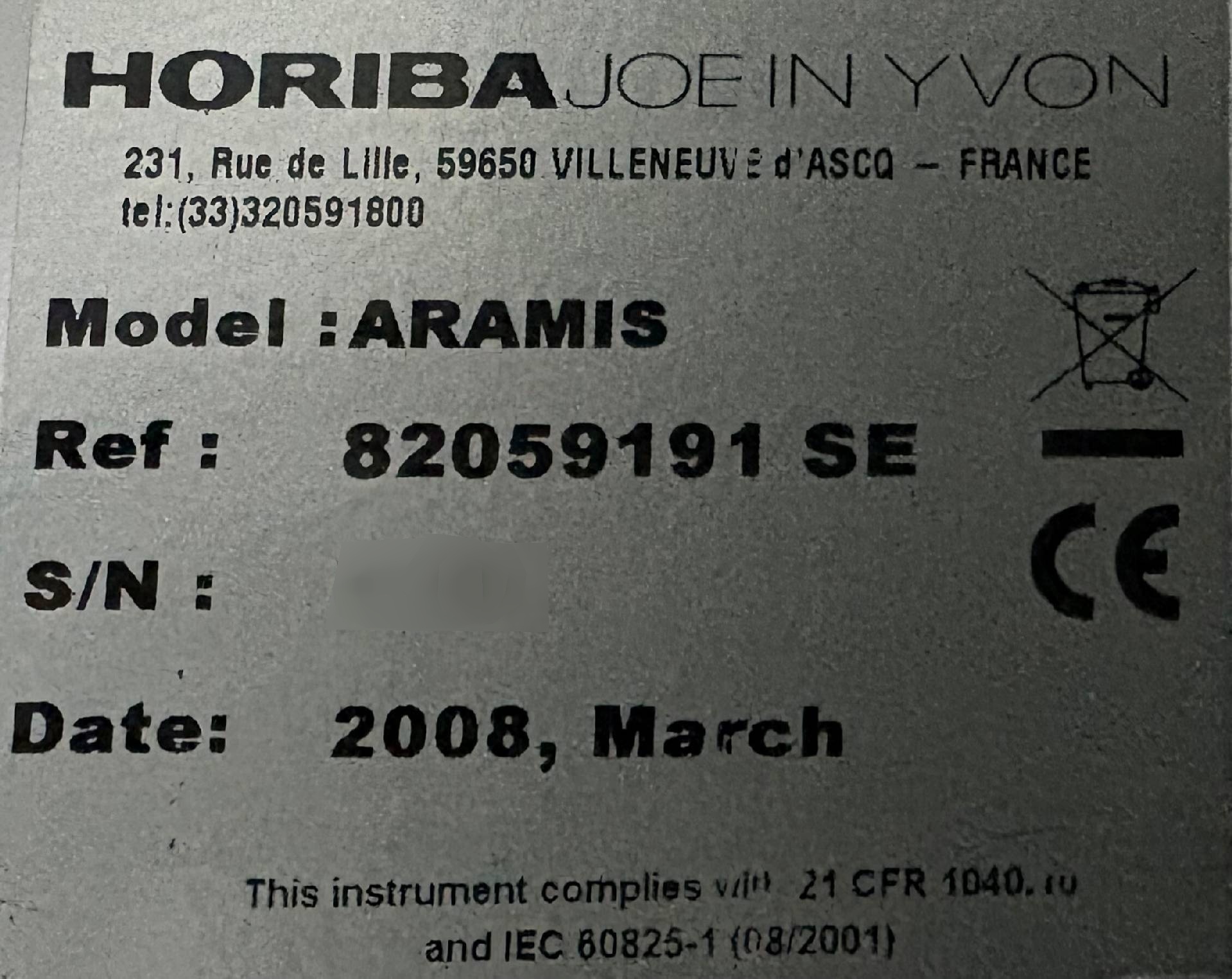 フォト（写真） 使用される HORIBA / JOBIN YVON LabRAM Aramis 販売のために