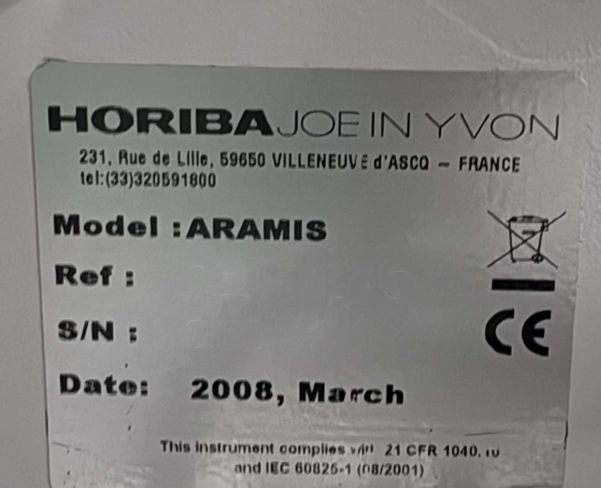 フォト（写真） 使用される HORIBA / JOBIN YVON LabRAM Aramis 販売のために