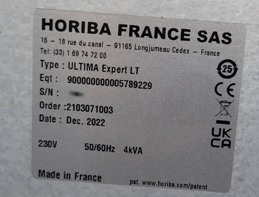 图为 已使用的 HORIBA Ultima Expert LT 待售