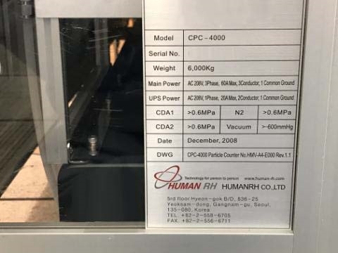 Photo Used HUMANRH CPC-4000 For Sale