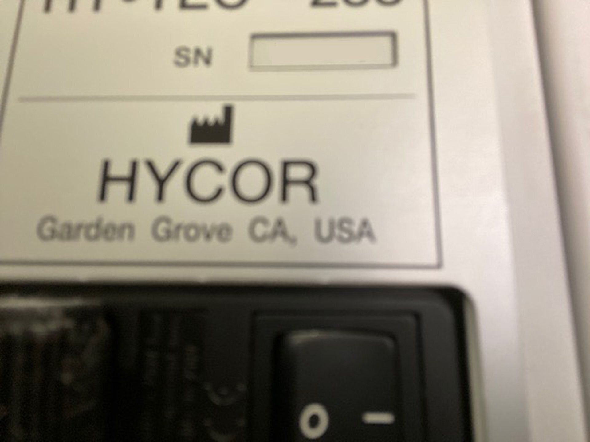 图为 已使用的 HYCOR Hytec 288 待售