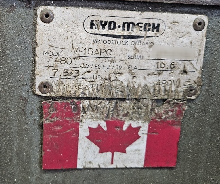 Photo Utilisé HYD-MECH V-18APC À vendre