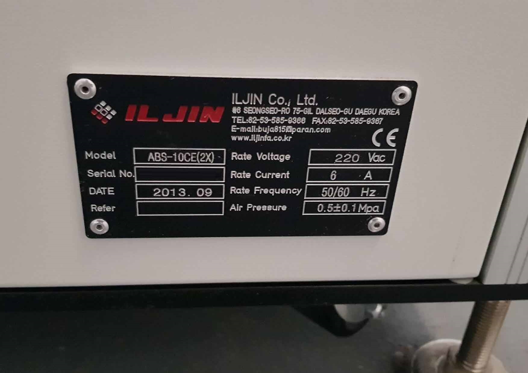 Photo Used ILJIN ABS-10CE For Sale