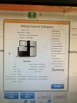 Photo Used ILLUMINA HiSeq 2500 For Sale