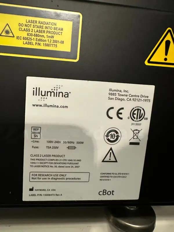 图为 已使用的 ILLUMINA HiSeq 2500 待售