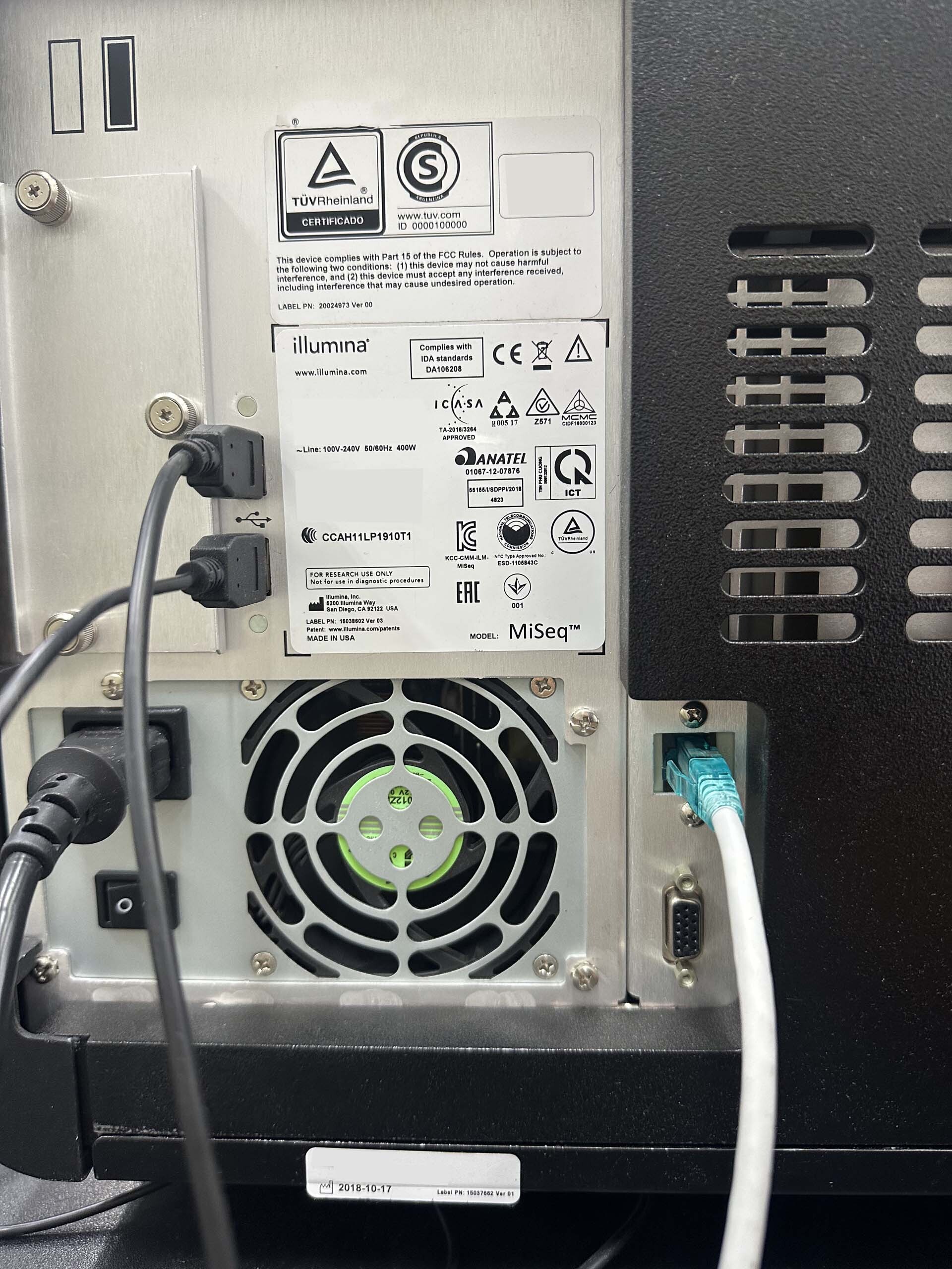 图为 已使用的 ILLUMINA MiSeq 待售