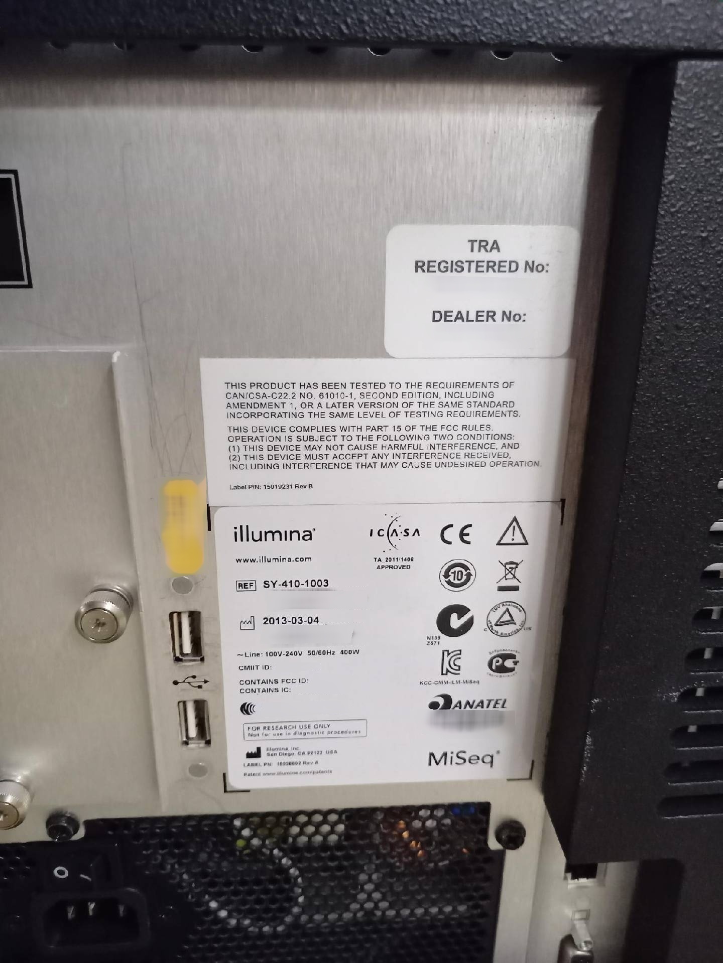 Foto Verwendet ILLUMINA MiSeq Zum Verkauf