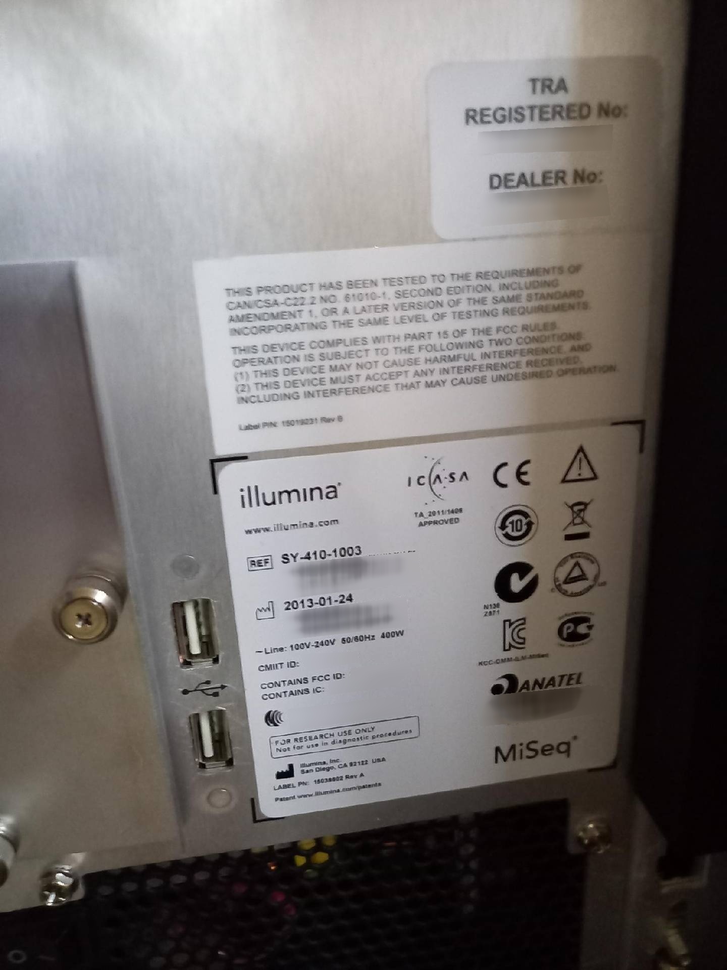 Foto Verwendet ILLUMINA MiSeq Zum Verkauf