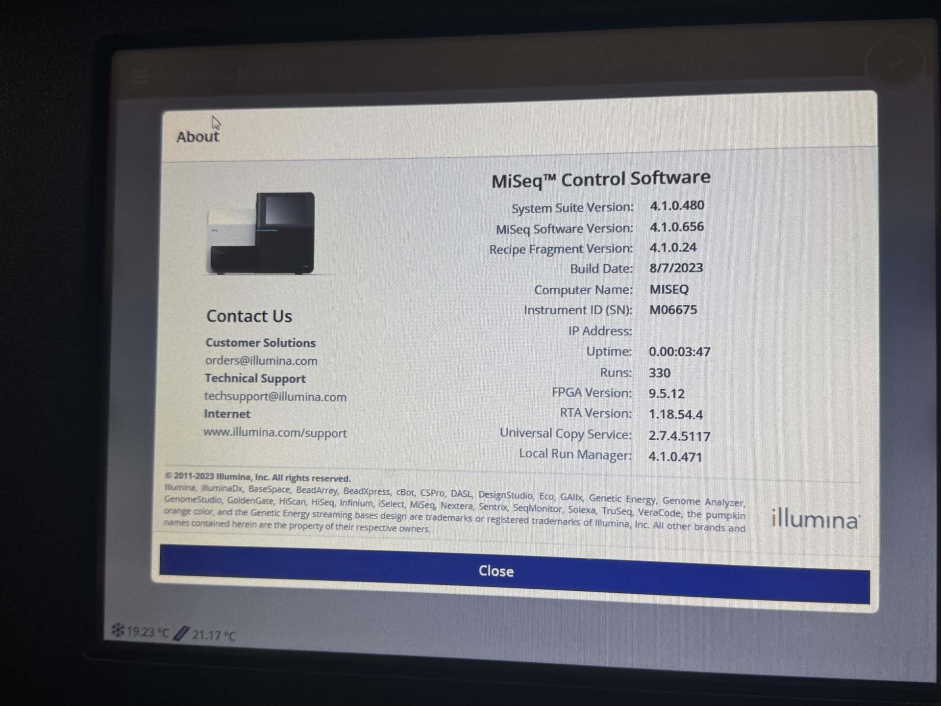 Foto Verwendet ILLUMINA MiSeq Zum Verkauf