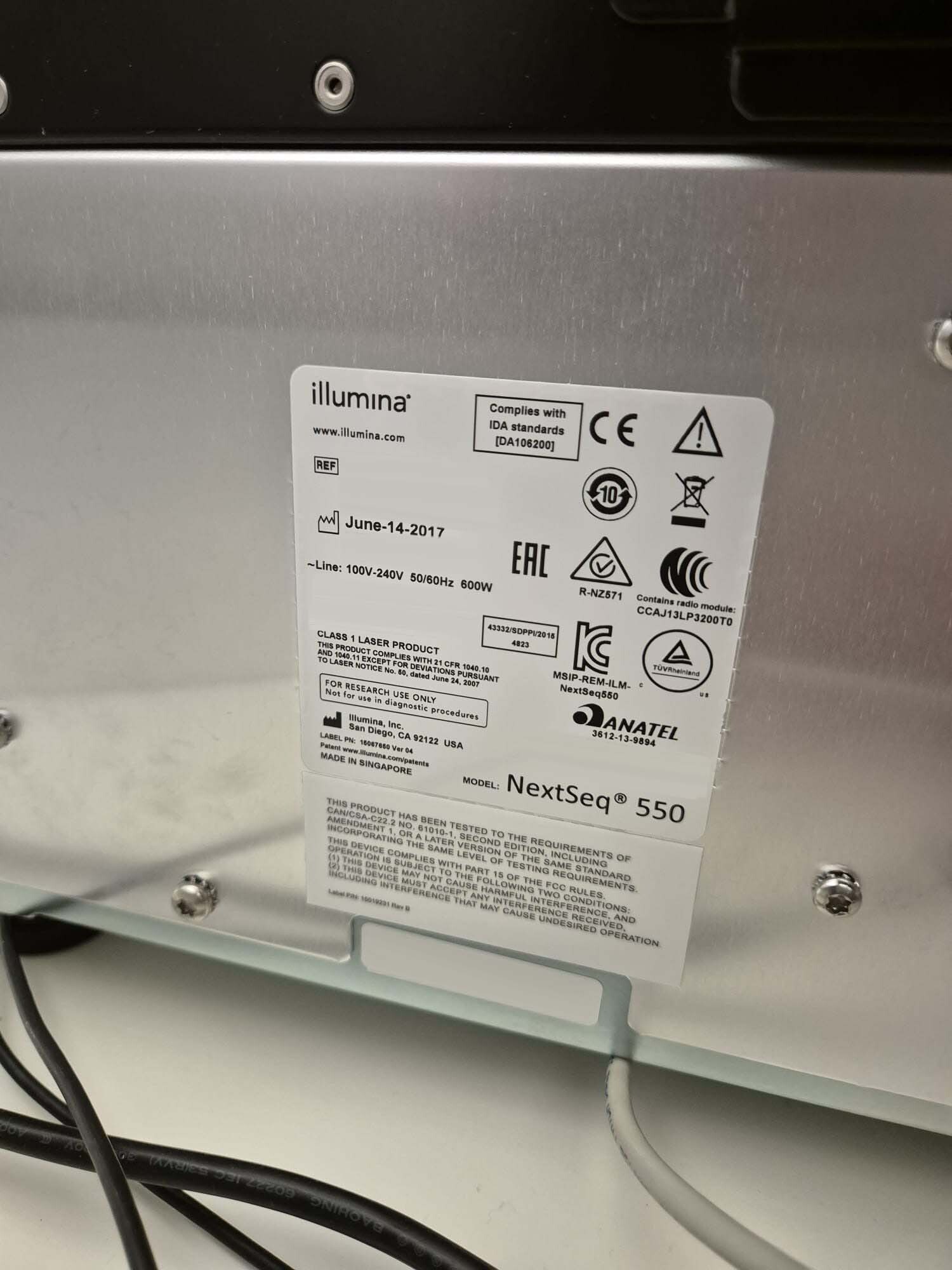 圖為 已使用的 ILLUMINA NextSeq 550 待售
