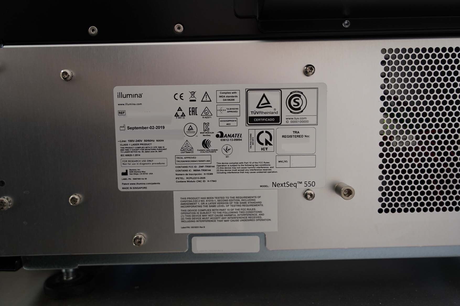 Foto Verwendet ILLUMINA NextSeq 550 Zum Verkauf