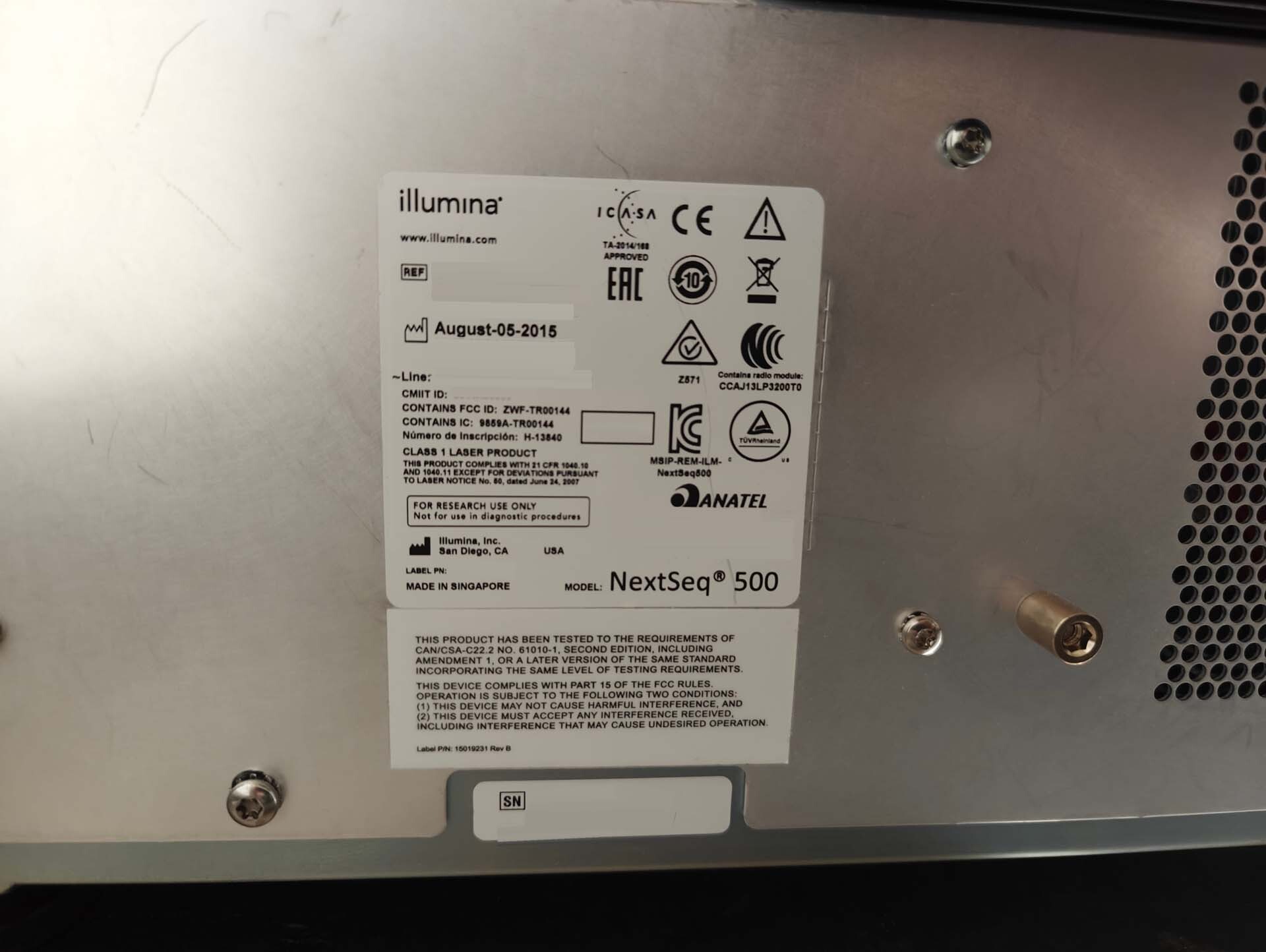 Foto Verwendet ILLUMINA NextSeq 550 Zum Verkauf