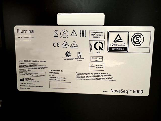 Photo Utilisé ILLUMINA NovaSeq 6000 À vendre