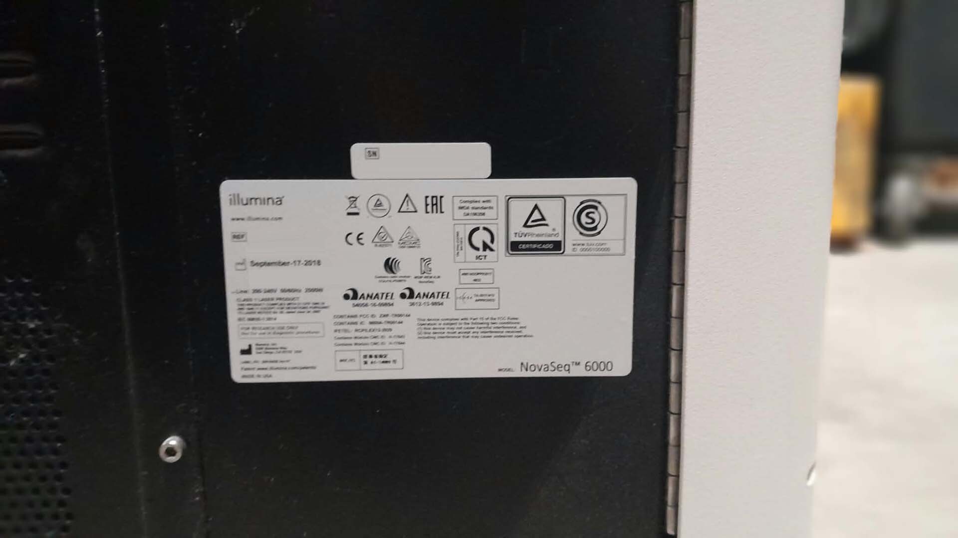圖為 已使用的 ILLUMINA NovaSeq 6000 待售