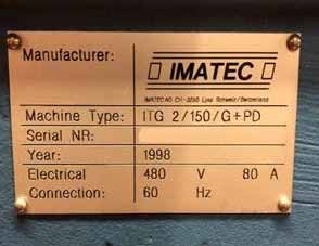 圖為 已使用的 IMATEC ITG-2-150-G+PD 待售