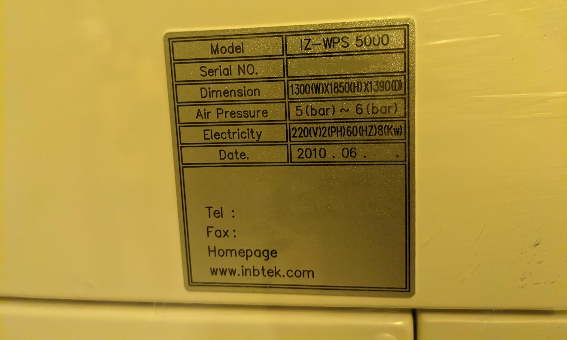 圖為 已使用的 INBTEK IZ-WPS 5000 待售