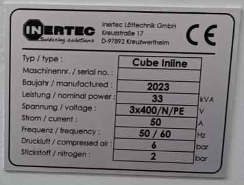 フォト（写真） 使用される INERTEC / JUKI Cube Inline 販売のために
