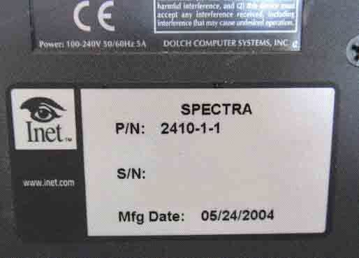 Photo Used INET Spectra For Sale