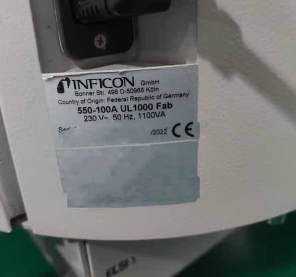 Photo Used INFICON UL 1000 Fab For Sale