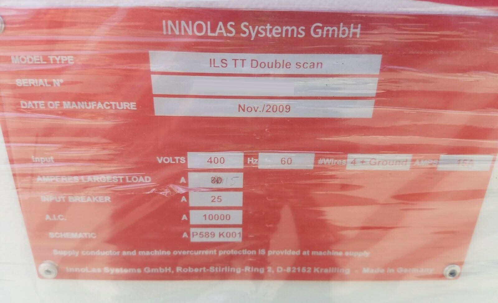 Foto Verwendet INNOLAS ILS TT Double scan Zum Verkauf