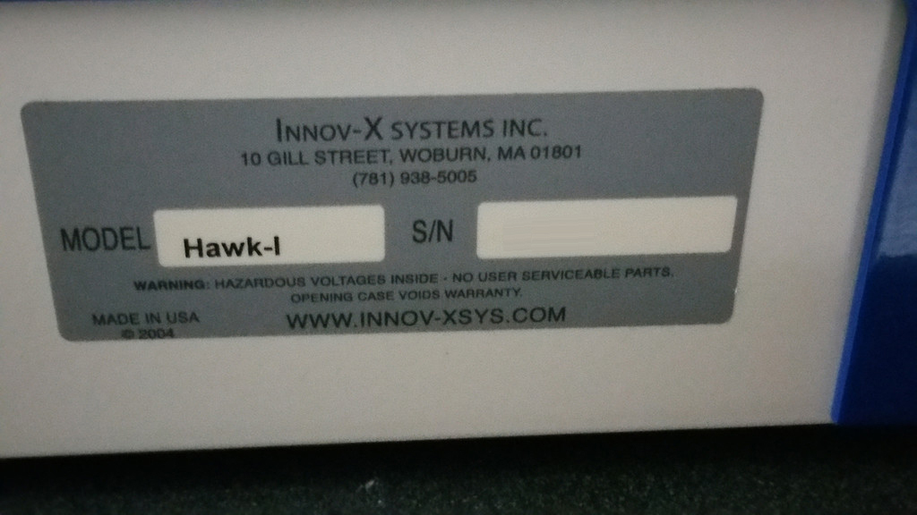 Photo Used INNOV-X SYSTEMS Hawk-I For Sale