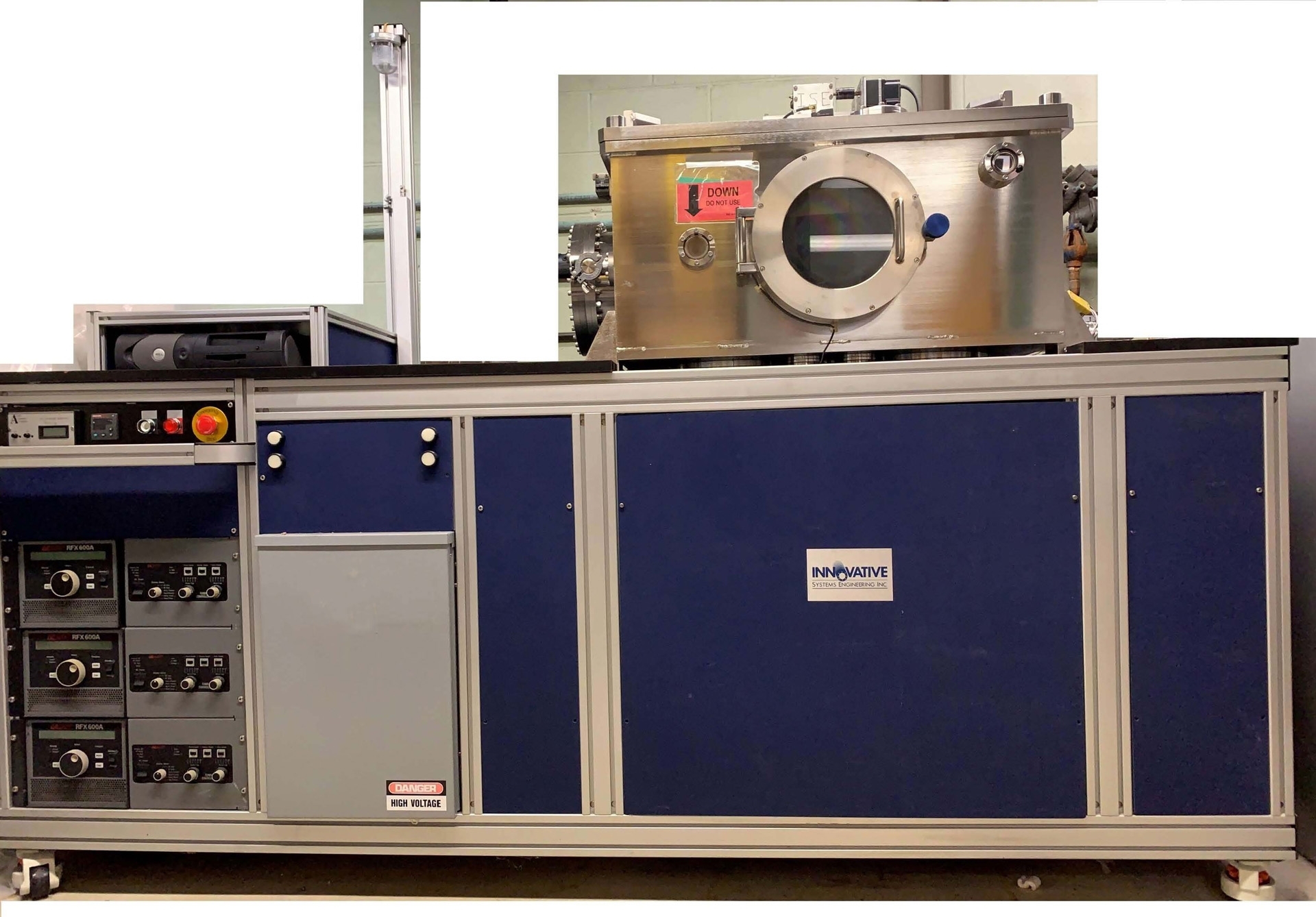 Photo Used INNOVATIVE SYSTEMS ENGINEERING ISE-OE-PVD-3000 For Sale