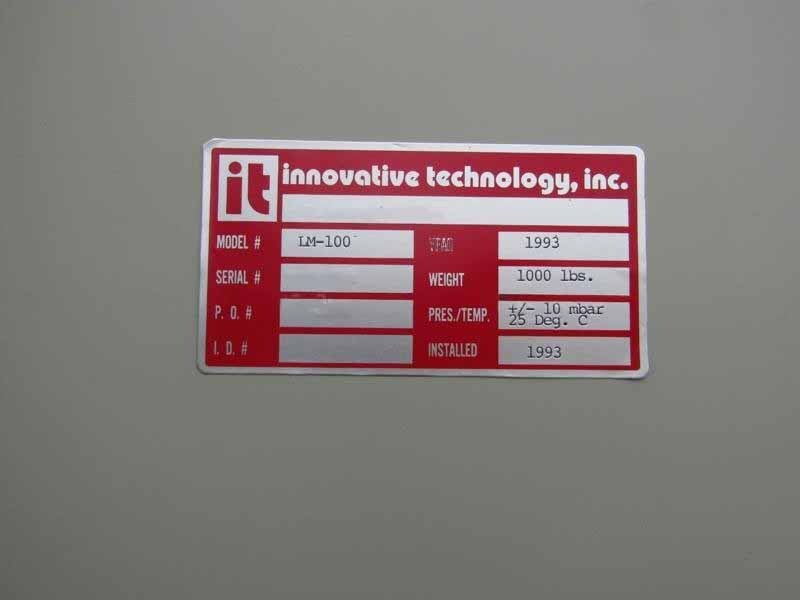Photo Used INNOVATIVE TECHNOLOGY / IT LM-100 / S1-Extension For Sale