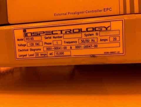 사진 사용됨 INSPECTROLOGY IVS-165 판매용