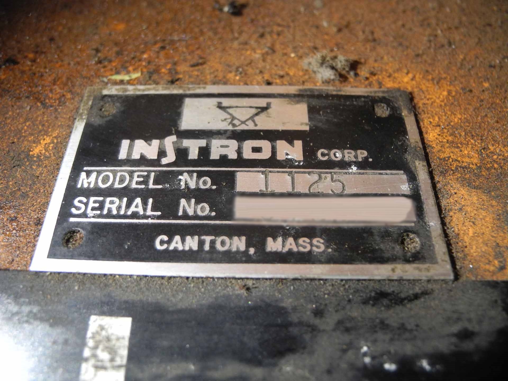 Photo Used INSTRON 1125 For Sale