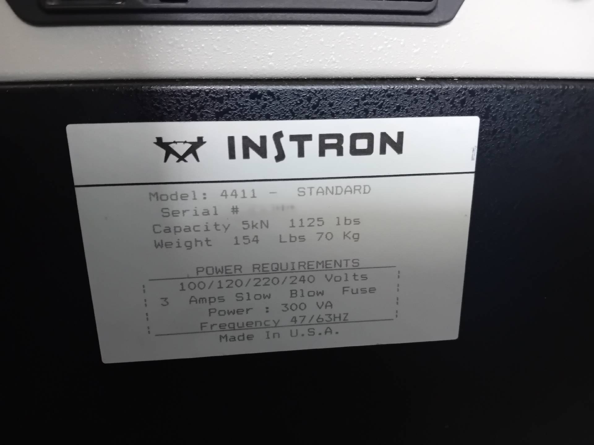 フォト（写真） 使用される INSTRON 4411 販売のために
