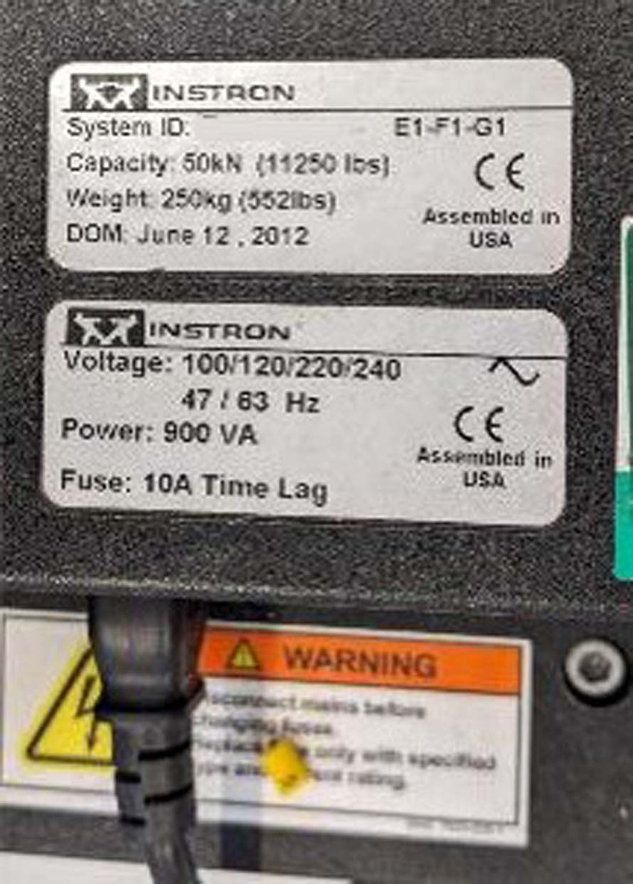 Photo Used INSTRON 5969 For Sale