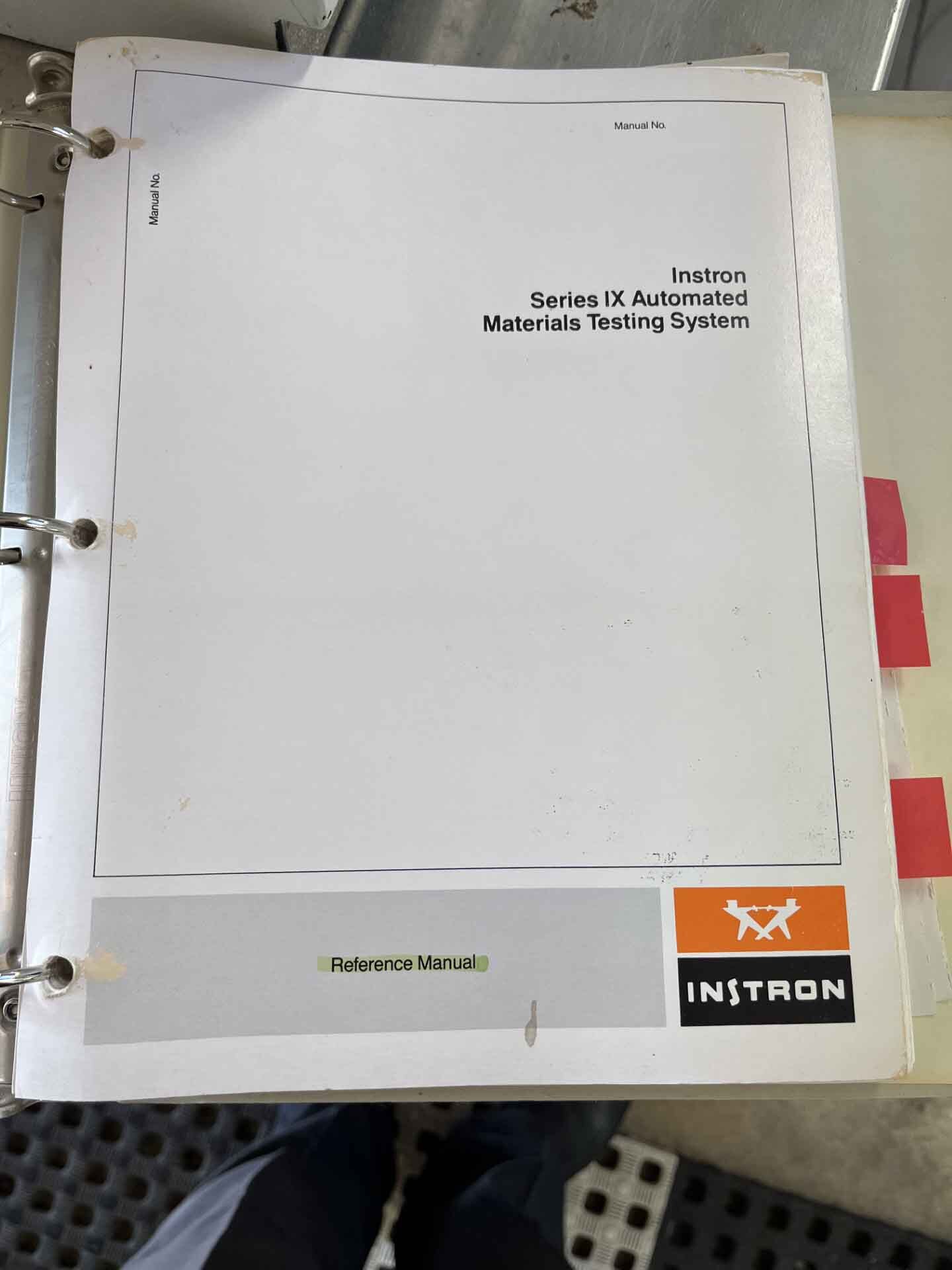 Photo Used INSTRON Series IX For Sale